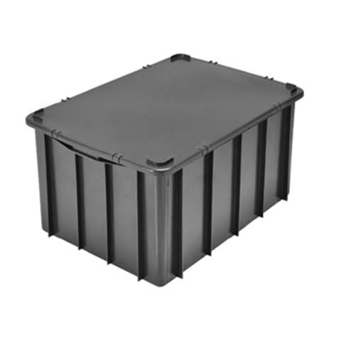 Caixa Plástica Fechada com Tampa 61 Litros 61x39x32cm